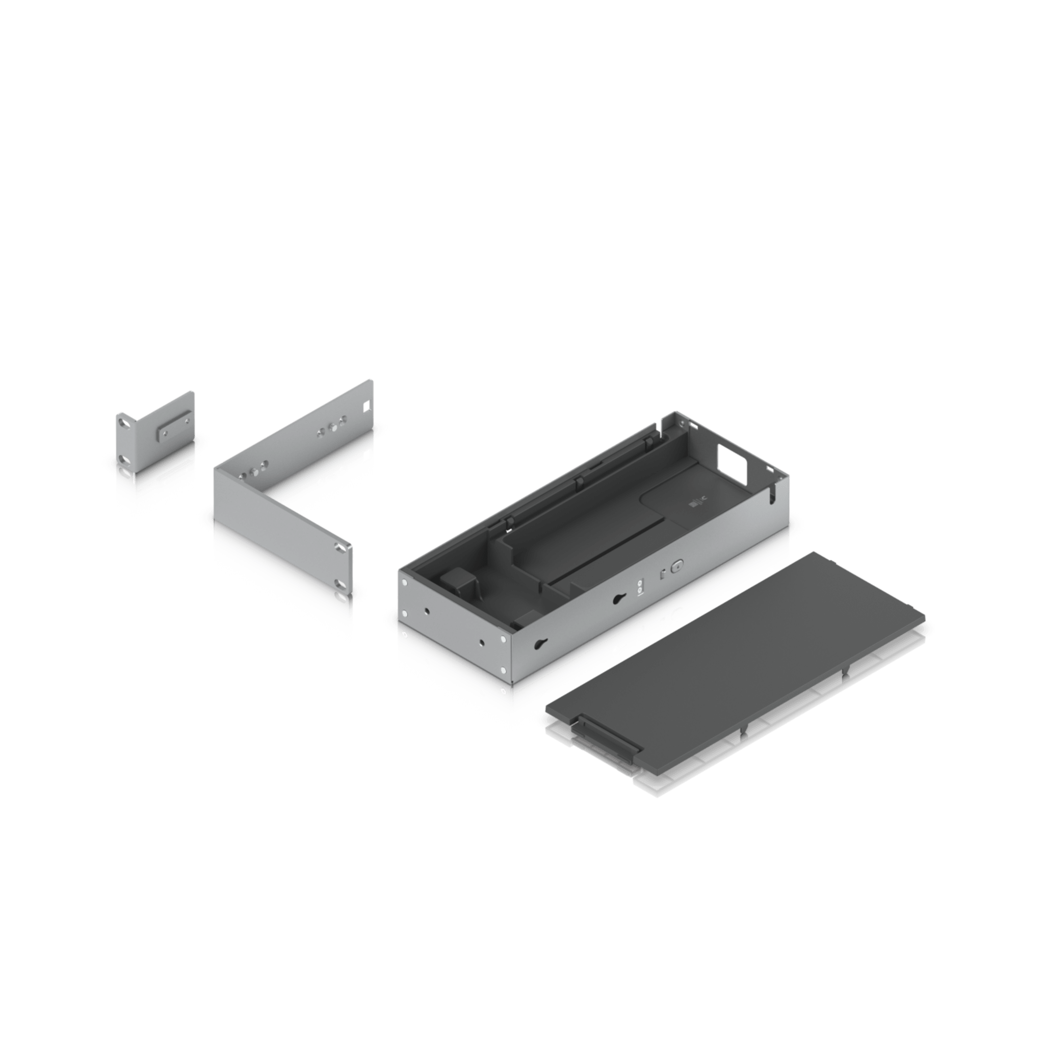Kit para instalar en rack switches USW-PRO-MAX-16-POE o USW-PRO-MAX-16, 1UR, con base para fuente de alimentación y cable UBIQUITI UACC-PRO-MAX-16-RM