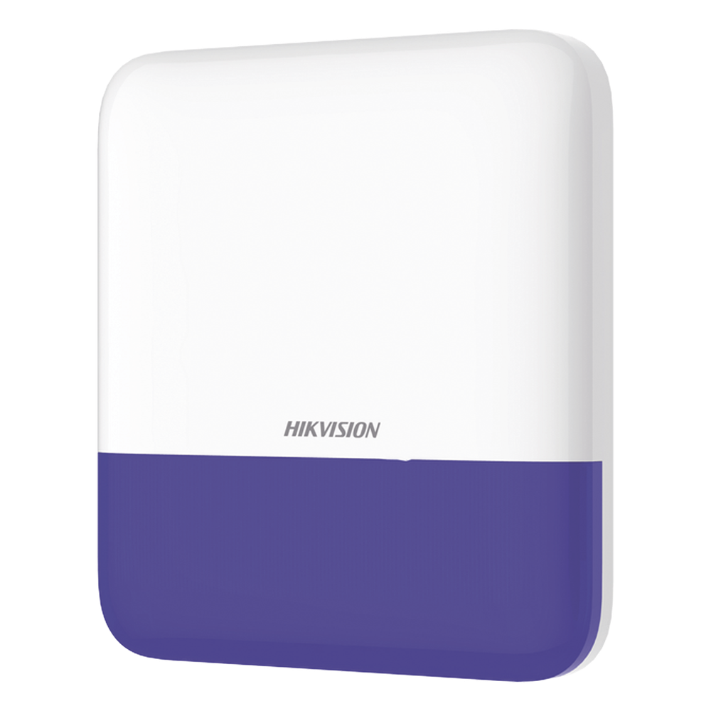 (AX PRO) Sirena Inalámbrica con Estrobo Azul para Exterior IP65 HIKVISION DS-PS1-E-WB/B