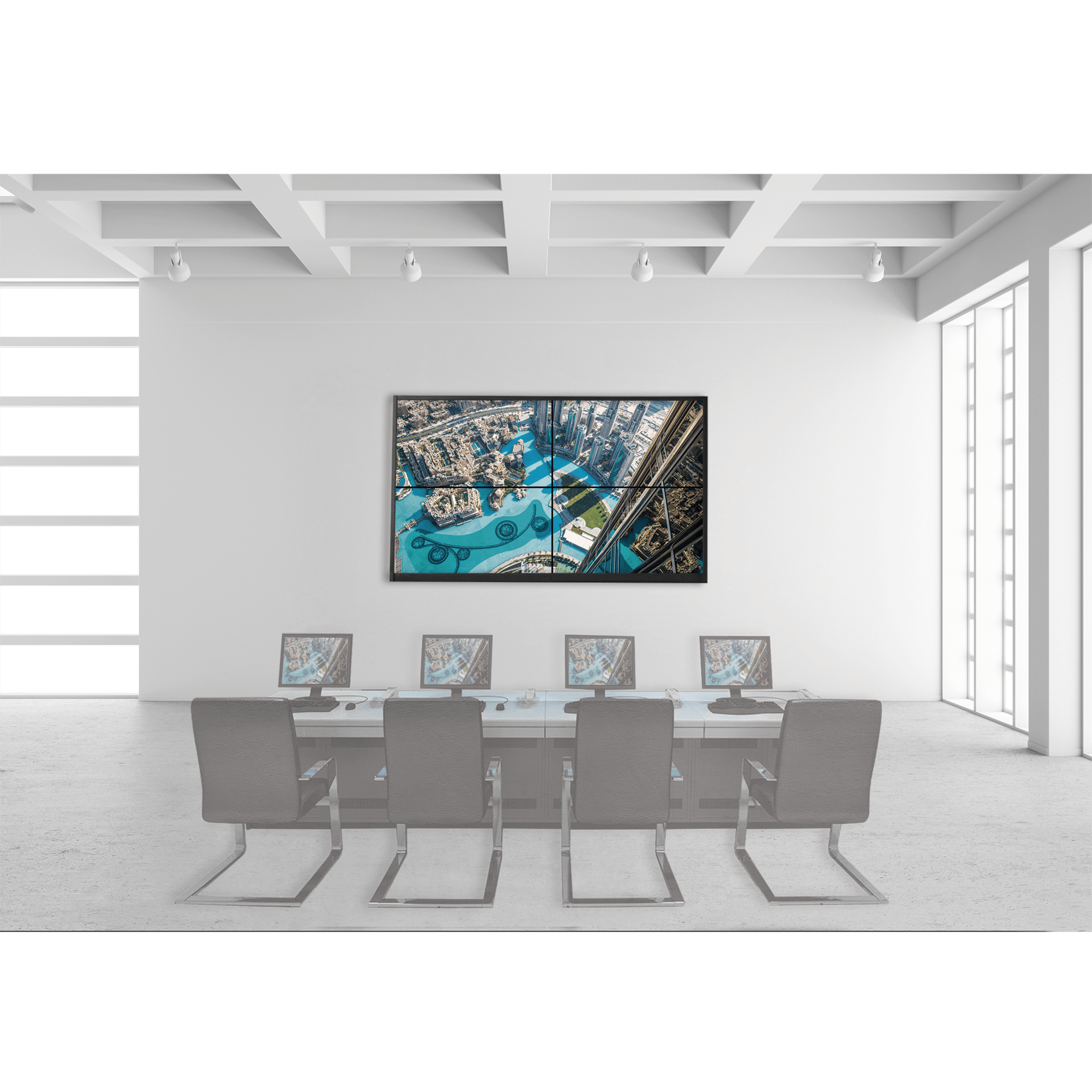 Kit Videowall 2X2 HIKVISION DSVW2X20A55/WM