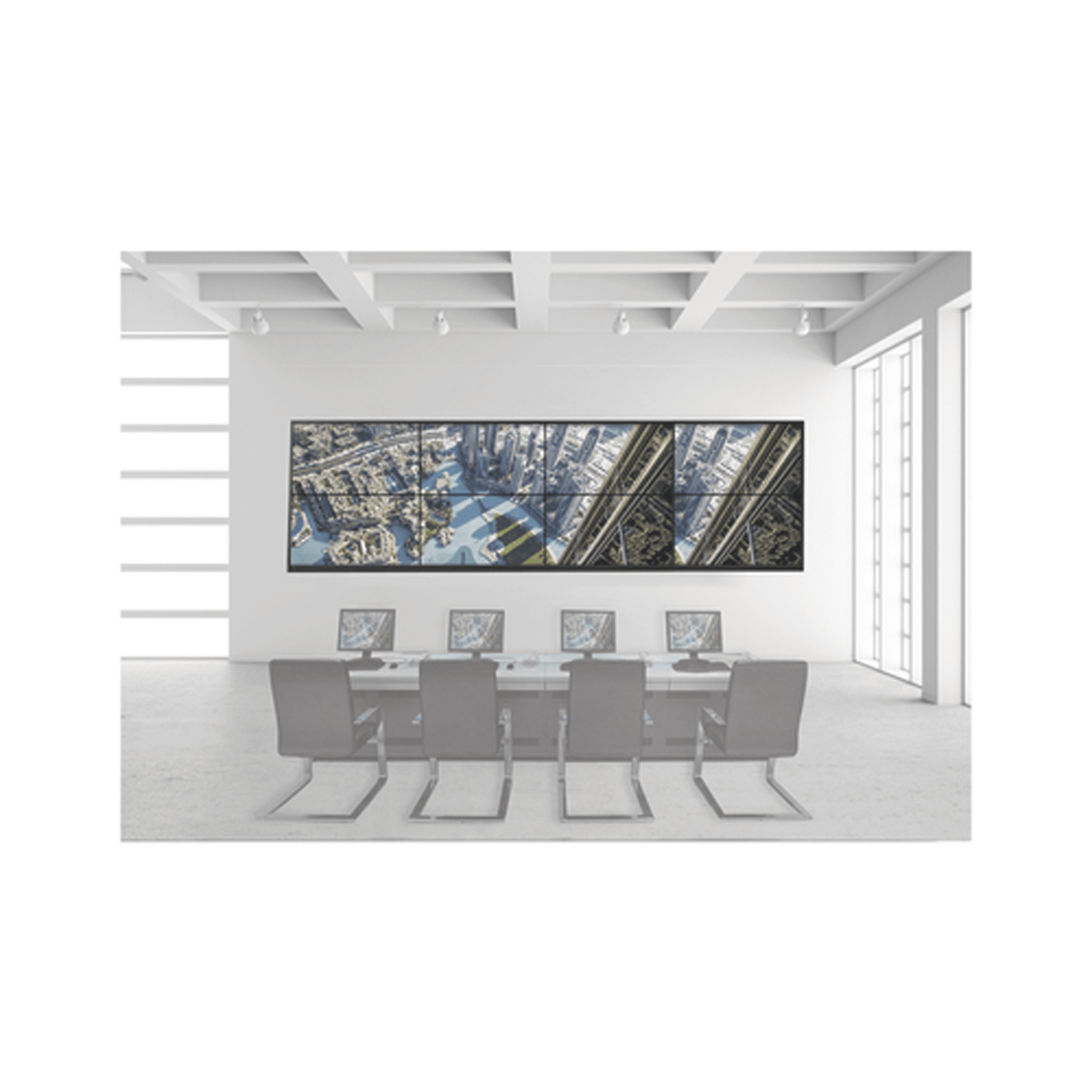 Kit Videowall 4x2 HIKVISION DSVW4X20A55/WM