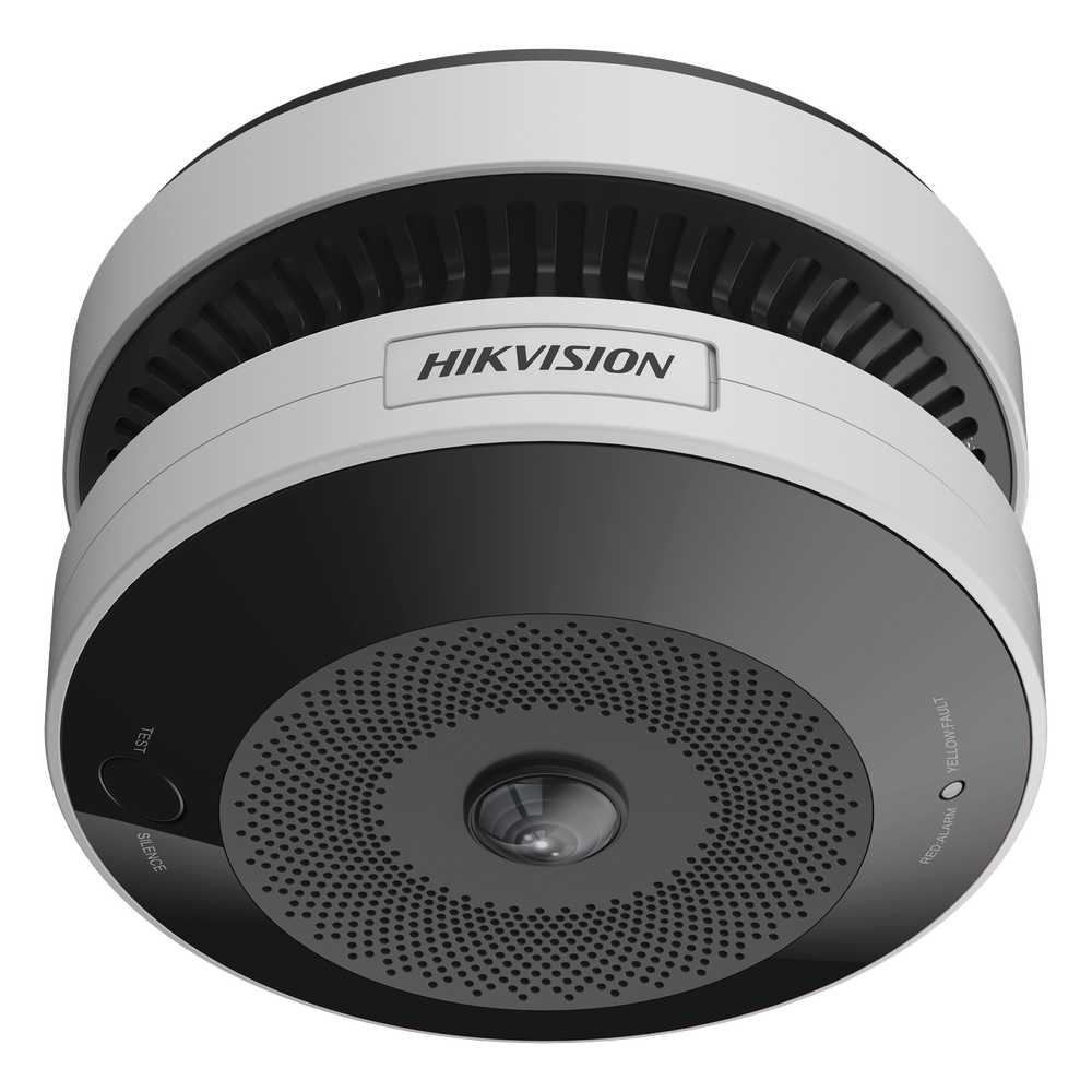 (HikFire) Mini Fisheye IP 4 Megapixel con Detector de Humo Puntual HIKVISION HF-VS409
