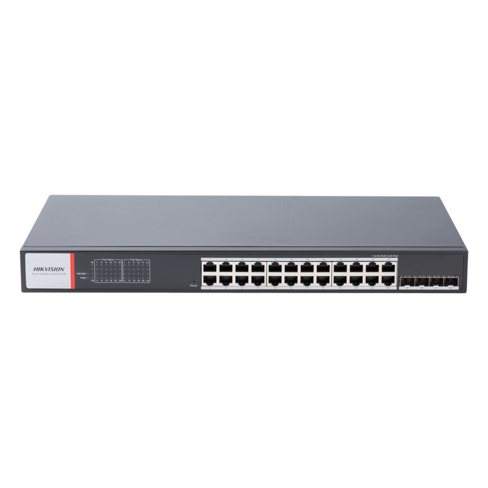 Switch Gigabit PoE+ HIKVISION DS-3T1528HP-SI-24P4F