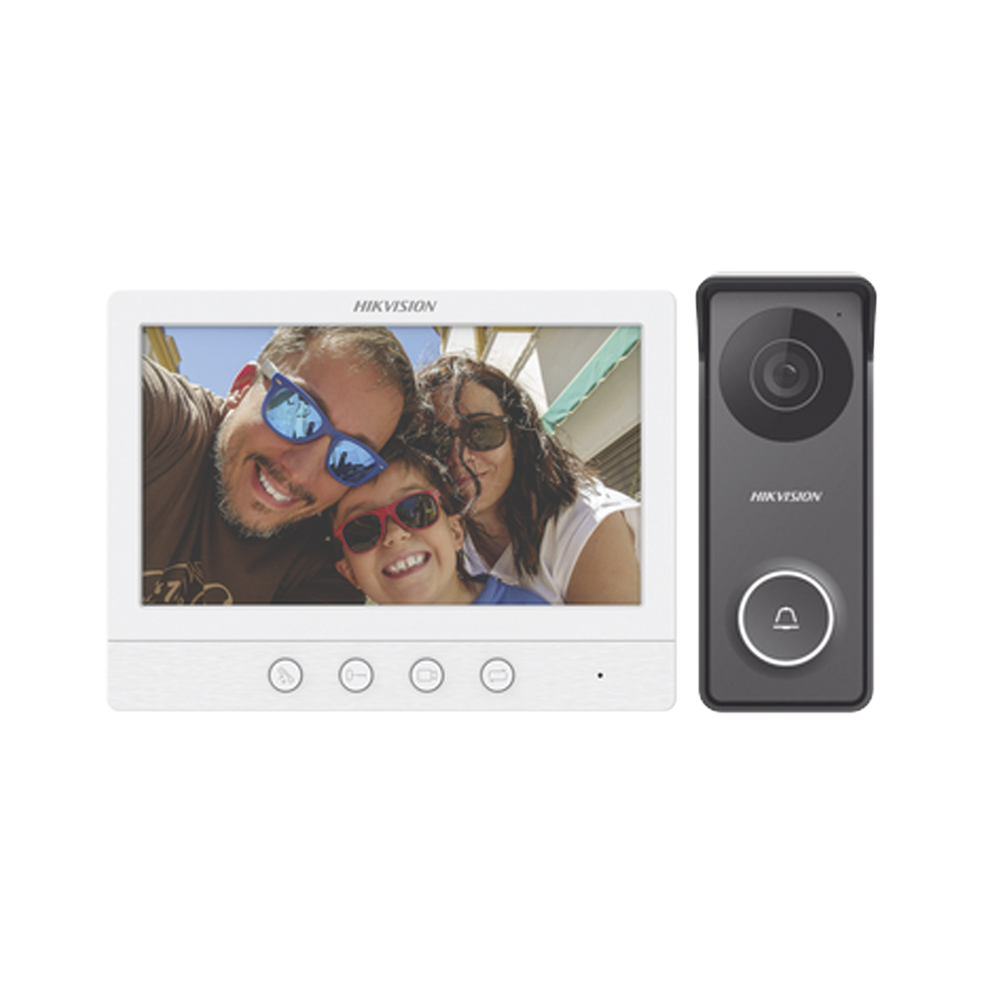 Kit de Videoportero TurboHD con Pantalla LCD a Color de 7" HIKVISION DS-KIS213