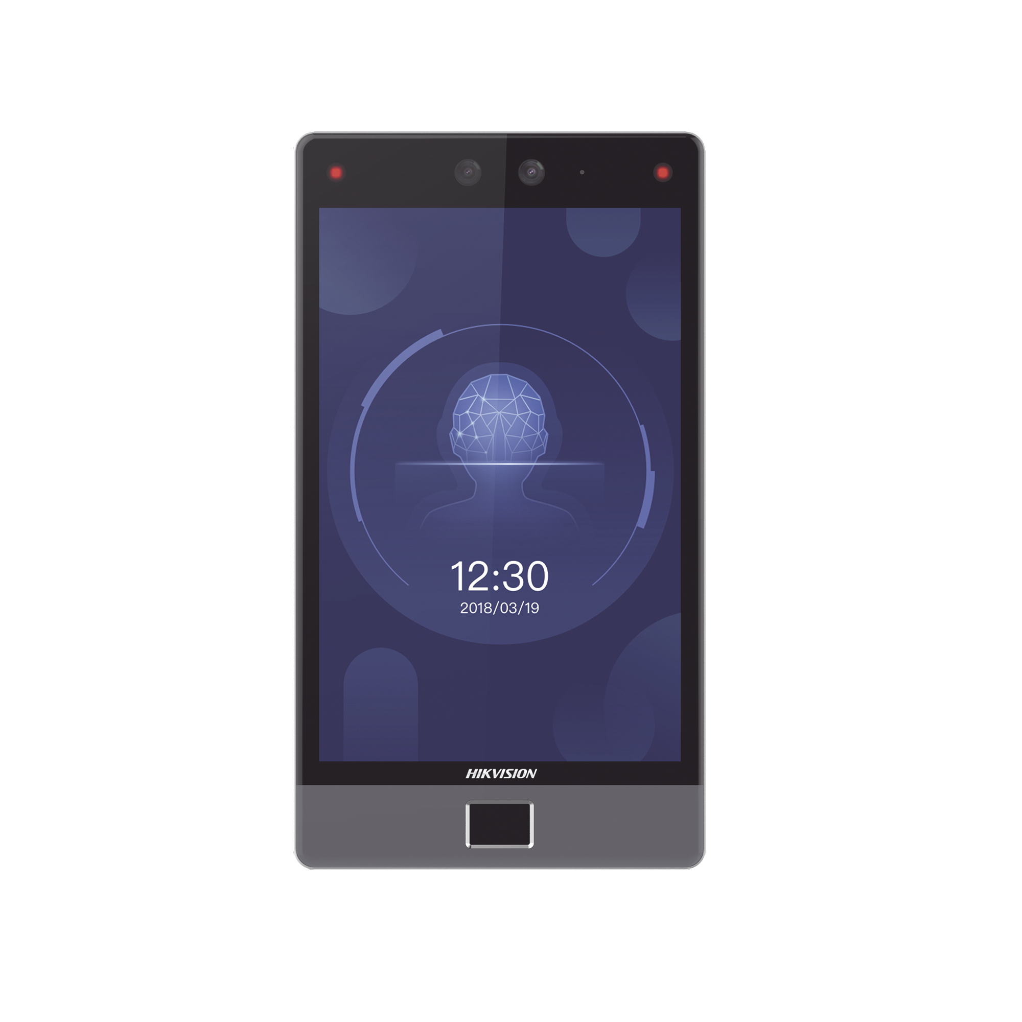 Terminal Facial Min Moe 8" Touch con Lector de Huellas HIKVISION DS-K1T680D-FE1