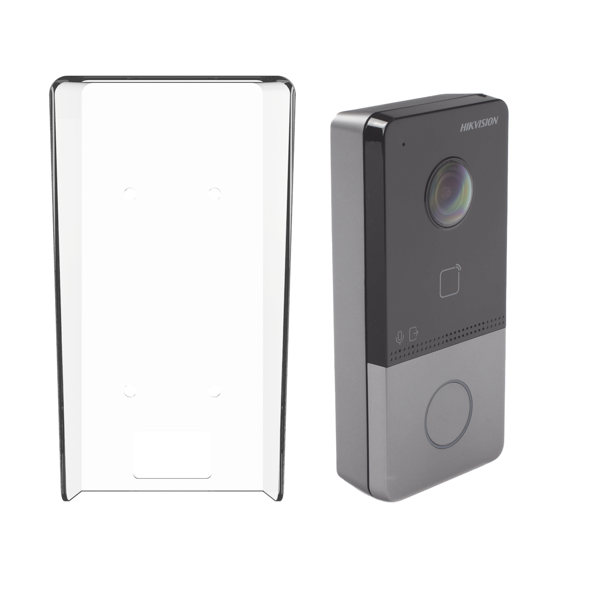 Kit Videoportero IP + Carcasa protectora 2 Megapixel HIKVISION DS-KV6113-PE1(C)/K