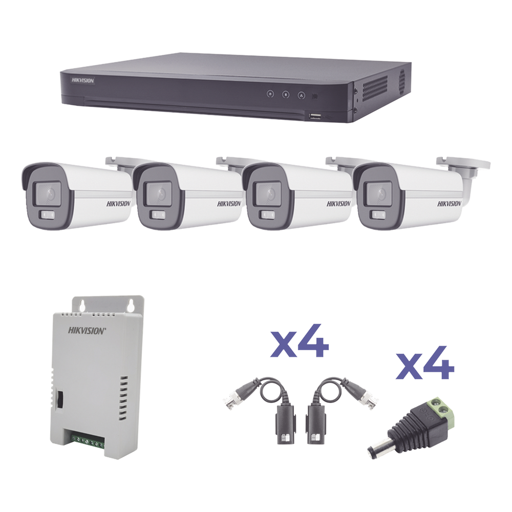 KIT COLORVU TURBOHD 1080p HIKVISION KH1080P4BC