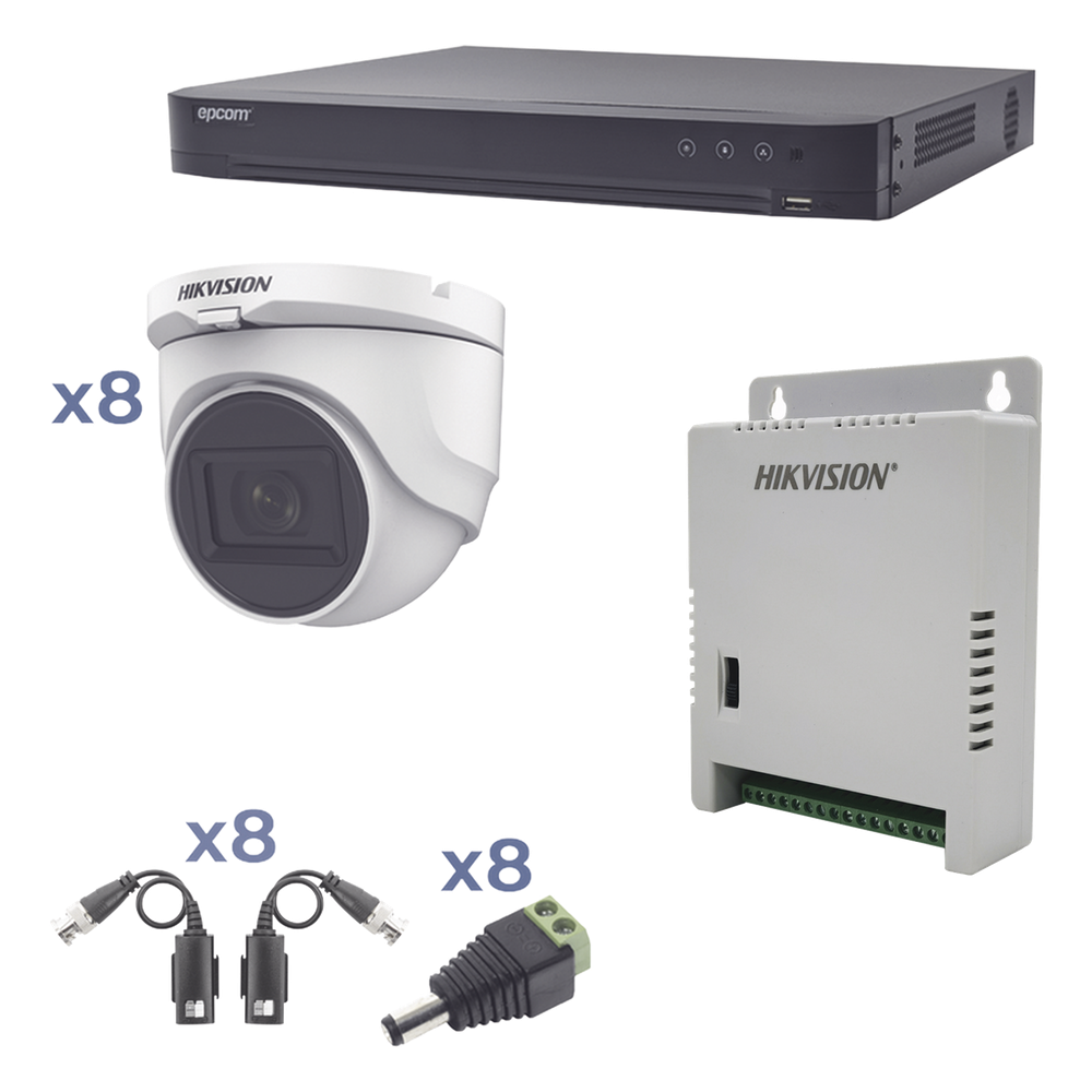 Kit TURBOHD 1080p HIKVISION KH1080P8DW