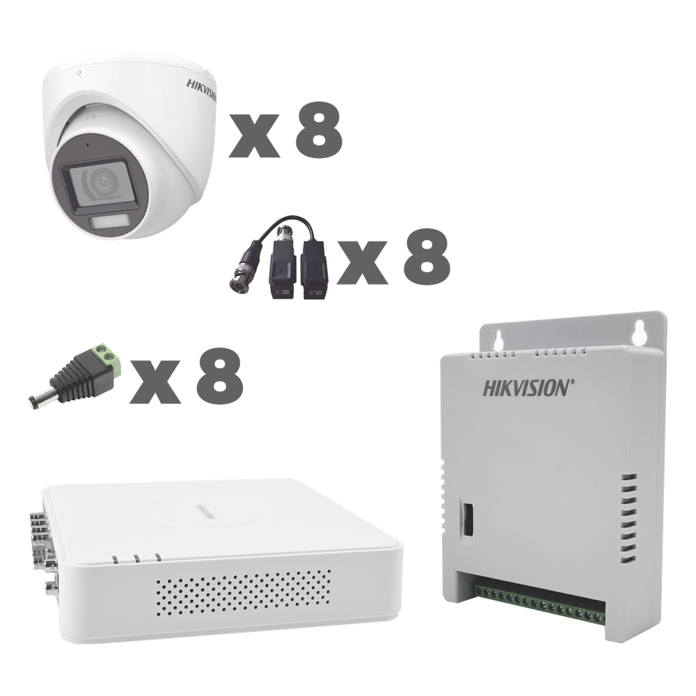 KIT TurboHD 1080p HIKVISION KH1080P8EWFH