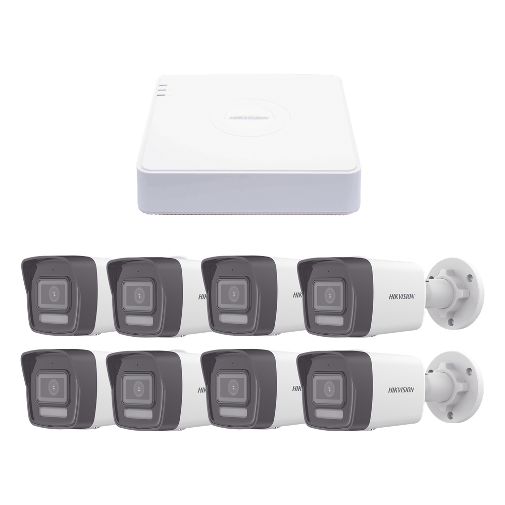 Kit IP 1080p (2 Megapixel) HIKVISION KIPCV2M/8B