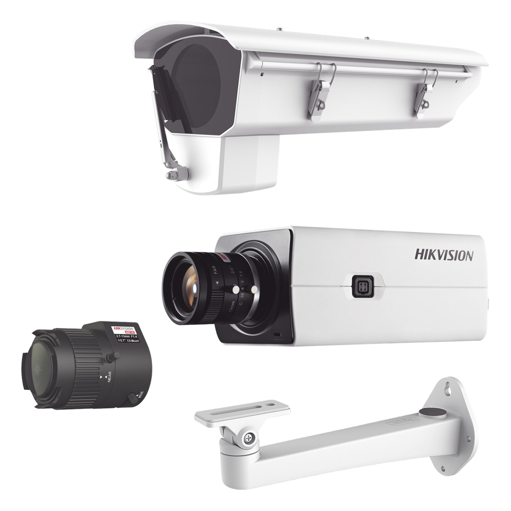 Kit de Cámara IP con Gabinete para Cuartos Frios con Ventilador, Calefacción y Parabrisas Incluye Lente varifocal HIKVISION KITCAMREF