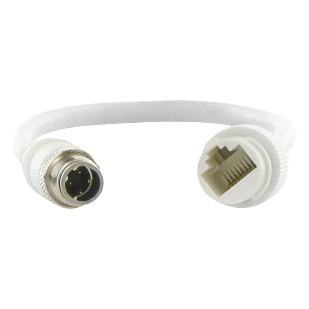Cable Adaptador Tipo Aviación a RJ45 (Red) para el Kit Movil DS-MP5604SD/GLF(LITE)(KIT) HIKVISION M12TORJ45
