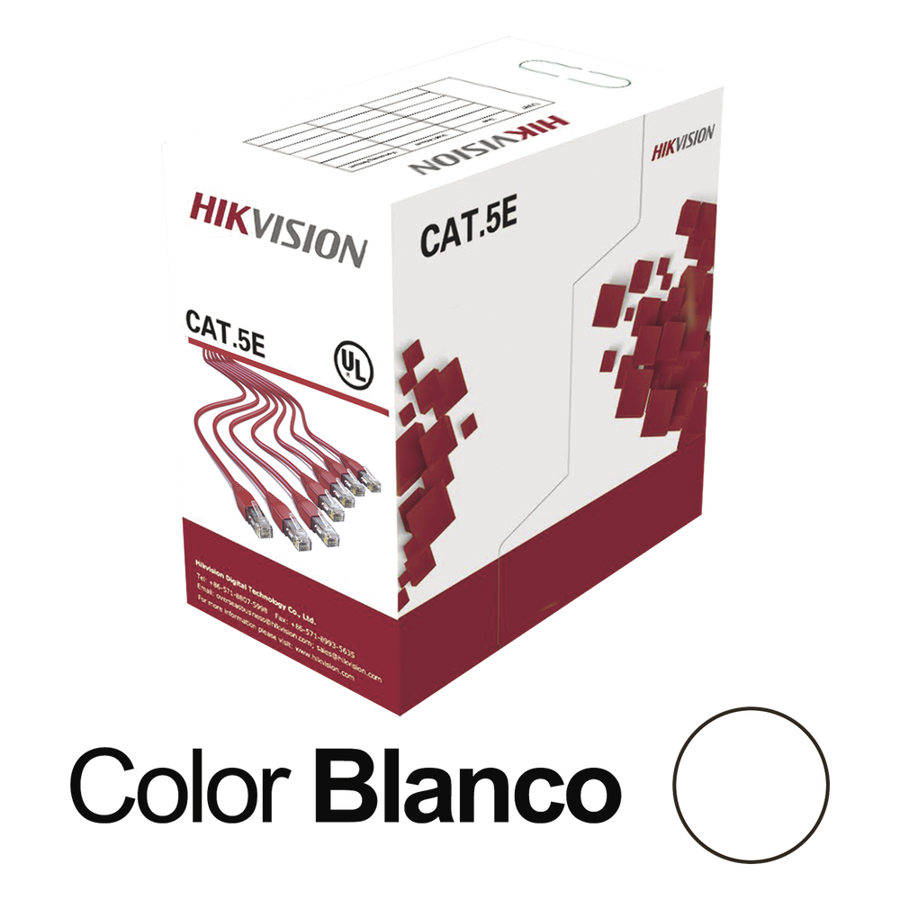 Bobina de Cable UTP 305 Metros (1000 Pies) HIKVISION DS-1LN5E-SW