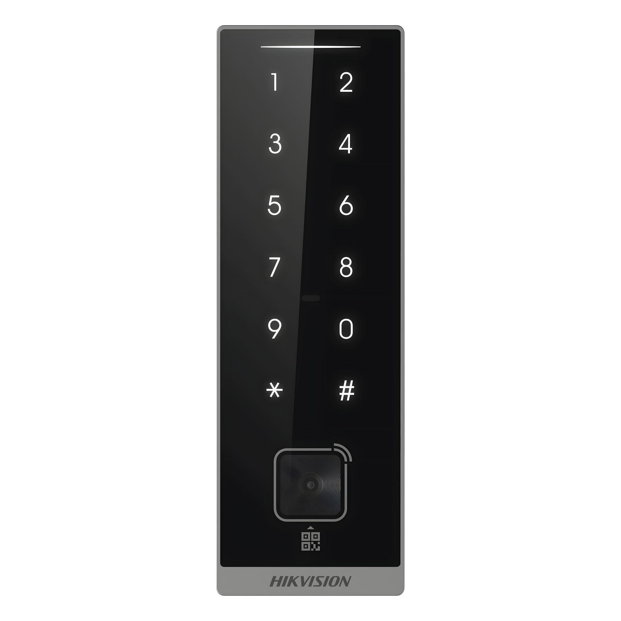 Teclado Esclavo con Lector de Tarjetas Virtuales Bluetooth y Códigos QR HIKVISION DS-K1105EMKB-QR