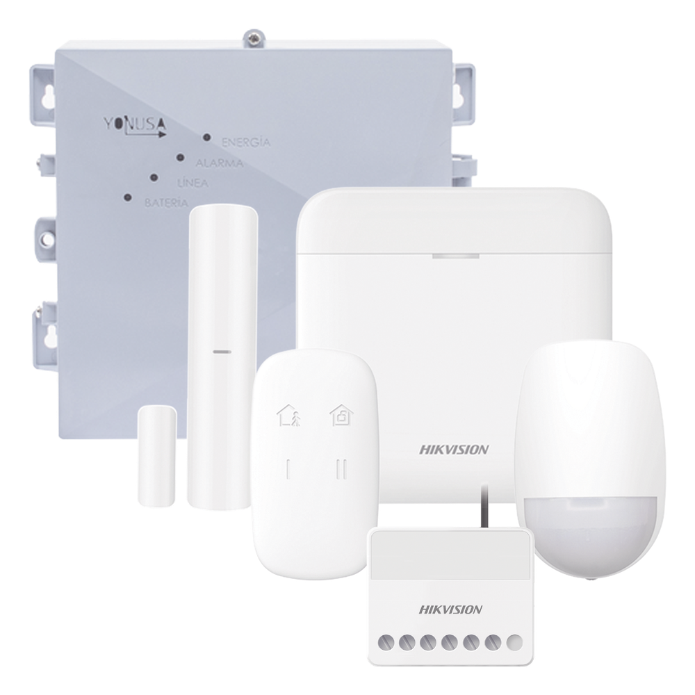 (AX PRO + YONUSA) KIT de Alarma AX PRO HIKVISION DS-PWA48K-SYSNGV2