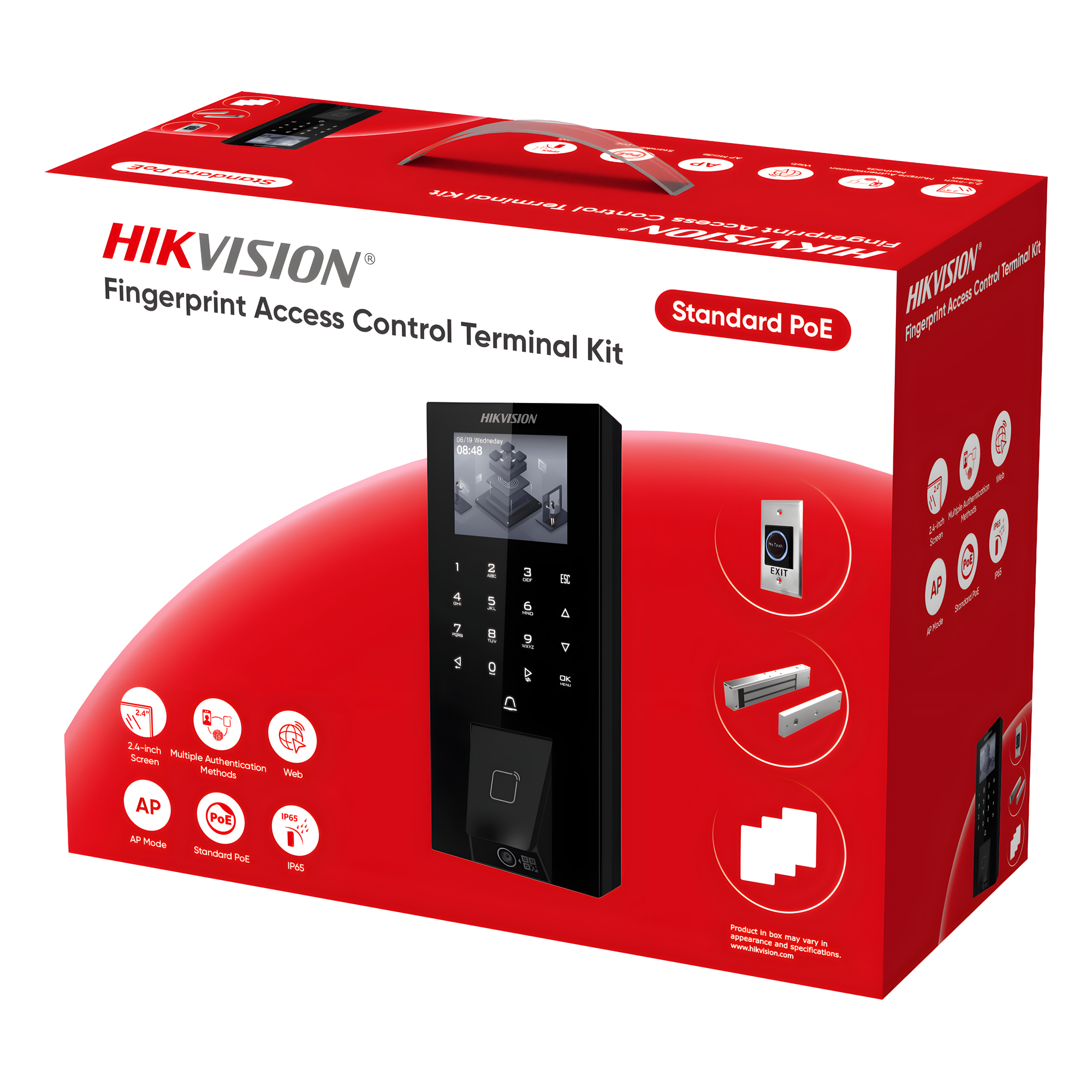 Kit Terminal Control Acceso Biométrico DS-KAS807 HIKVISION DS-KAS807
