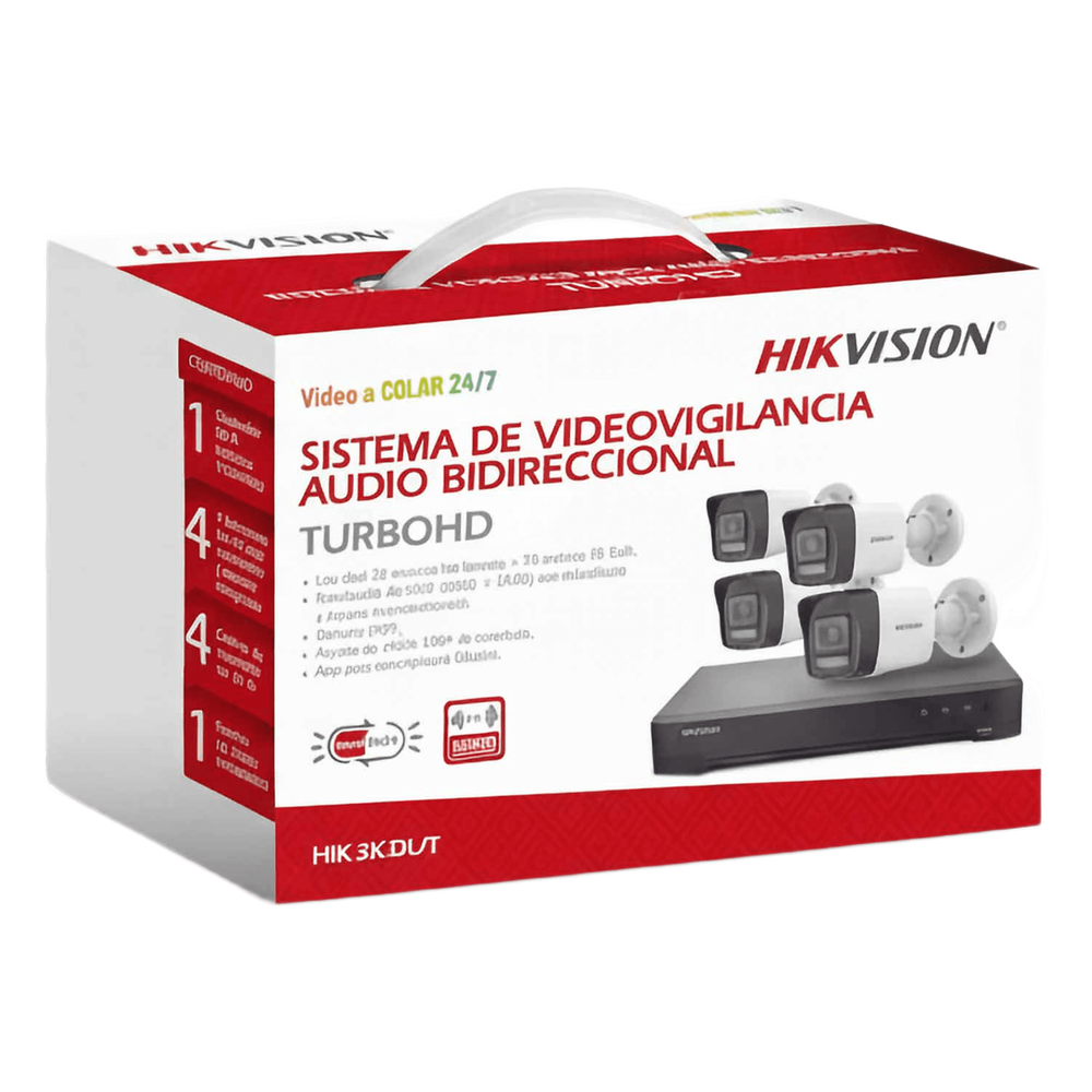 [Dual Light] Kit TurboHD 3K (5 Megapixel Real) HIKVISION HIK-3K-DL/T