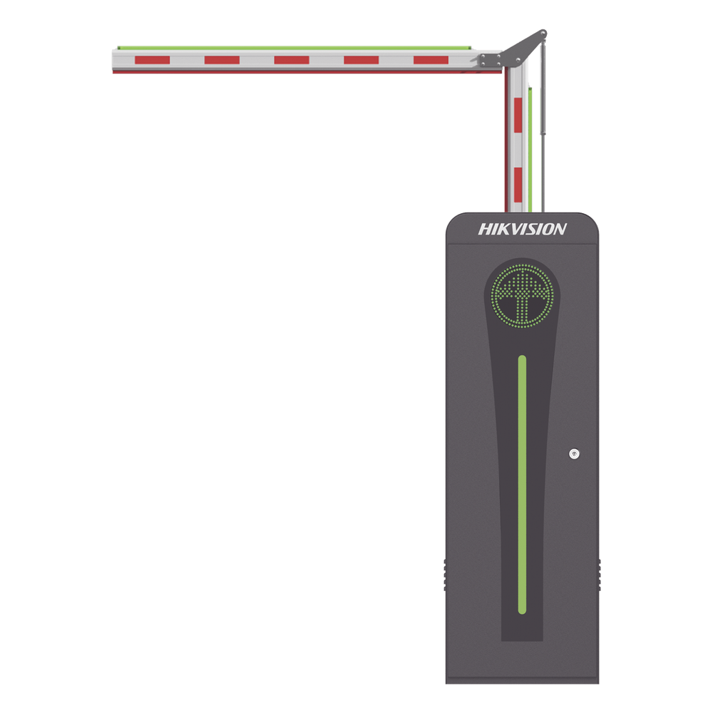 Barrera Vehicular con Brazo Articulado Iluminado Led 3 mts INCLUIDO (1.5 + 1.5) HIKVISION KT-320-ART(3ML)