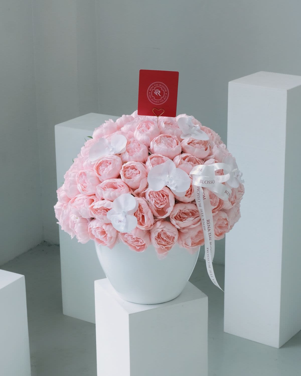 Eternal Peony in Vase (1 Side)
