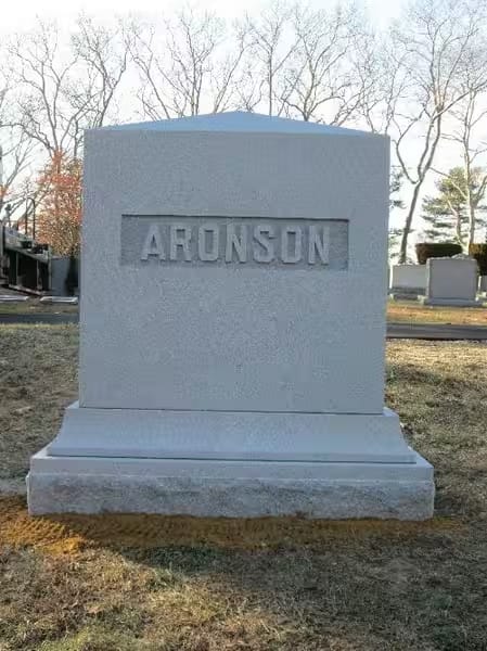jewish double monuments - Aronson