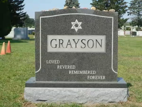 jewish double monuments - Grayson