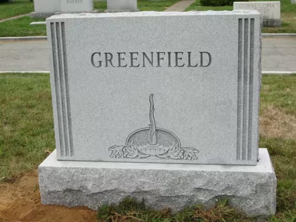 jewish double monuments - Greenfield