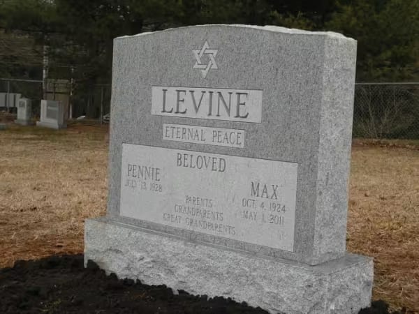 jewish double monuments - Levine