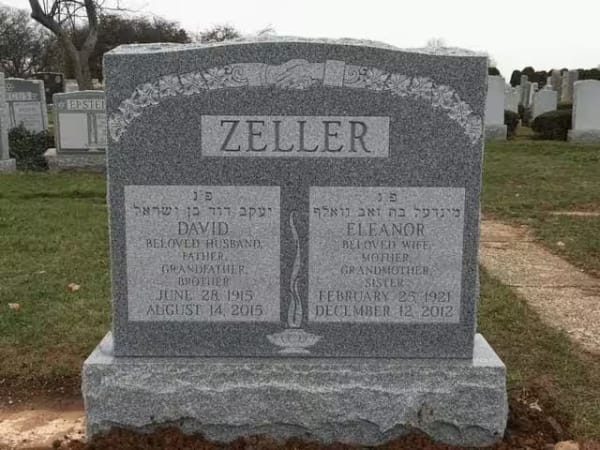 jewish double monuments - Zeller