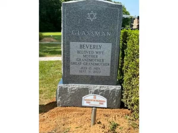 jewish single monuments - Glassman
