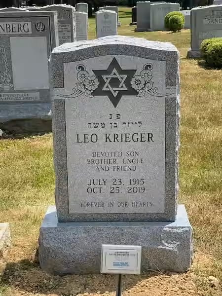 jewish single monuments - Krieger