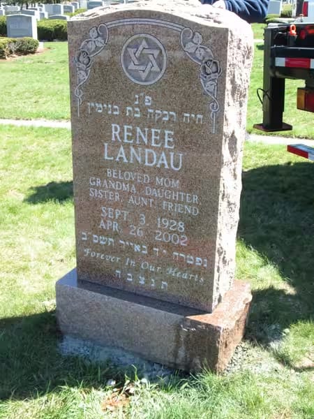 jewish single monuments - Landau