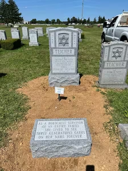 jewish single monuments - Teicher