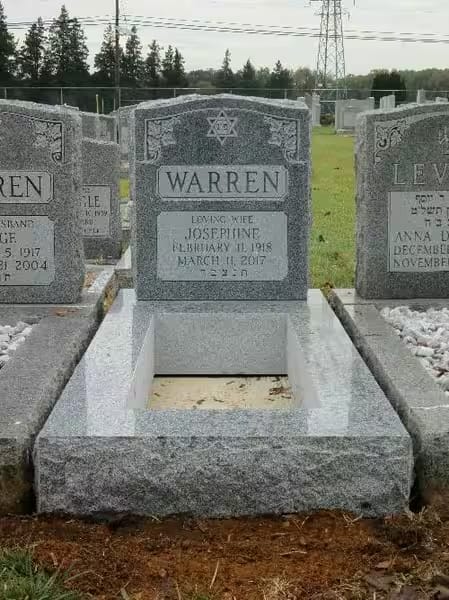 jewish single monuments - Warren