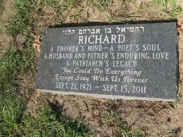 cemetery markers - Grayson Footmarker