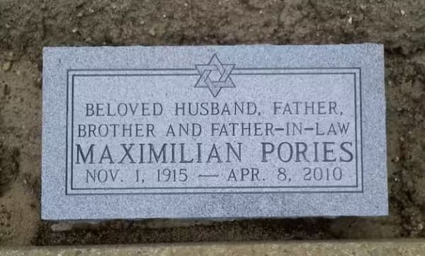 cemetery markers - Pories