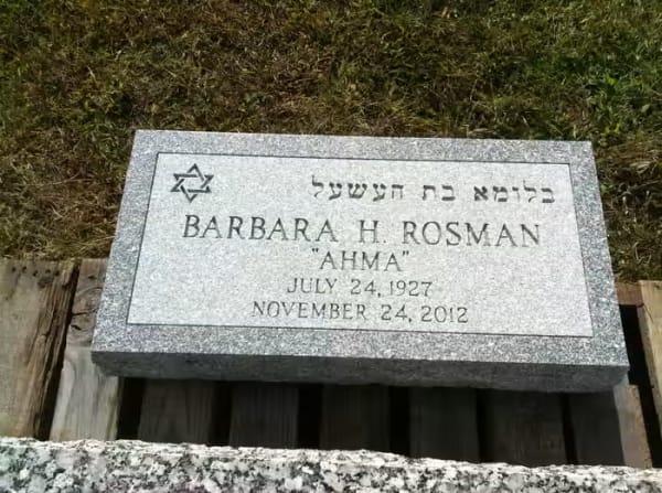 cemetery markers - Rosman 1
