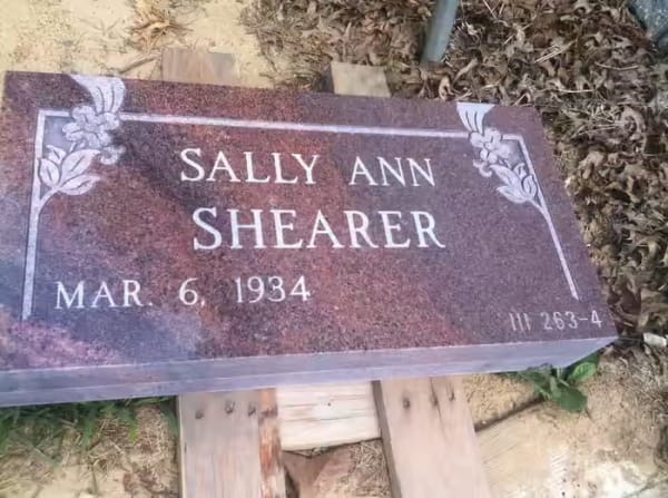 cemetery markers - Shearer