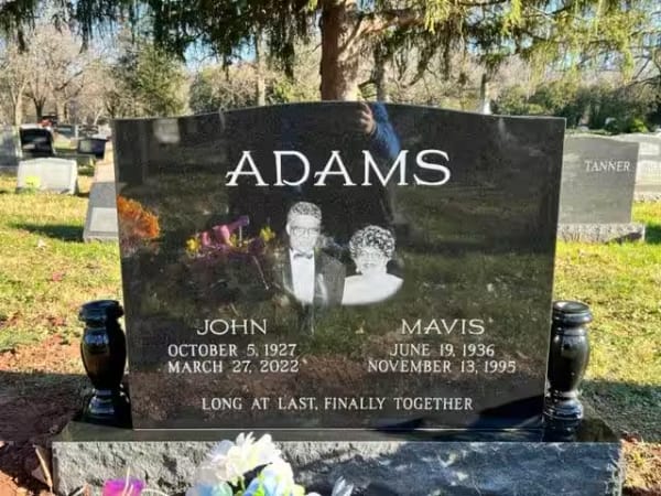 double granite monuments - Adams