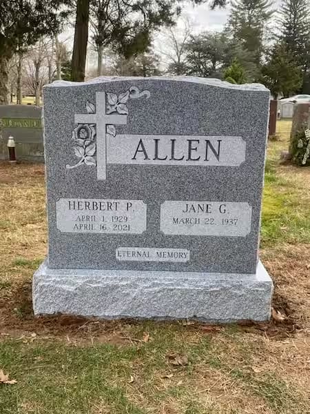 double granite monuments - Allen