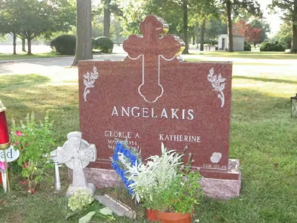 double granite monuments - Angelakis