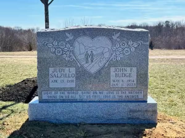 double granite monuments - Budge