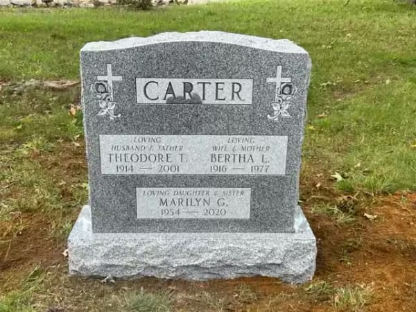 double granite monuments - Carter