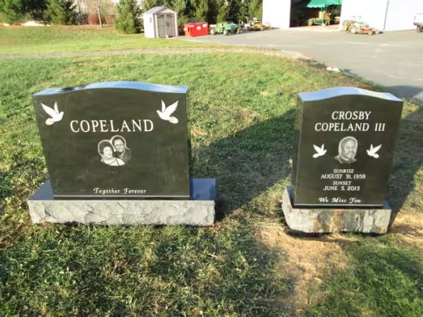 double granite monuments - Copeland