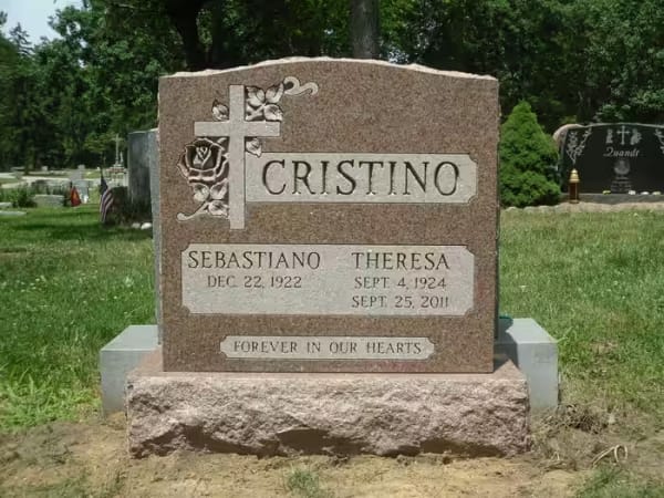 double granite monuments - Cristino