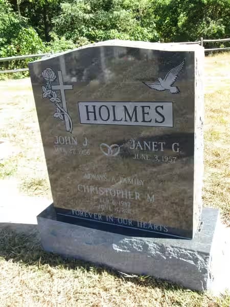 double granite monuments - Holmes
