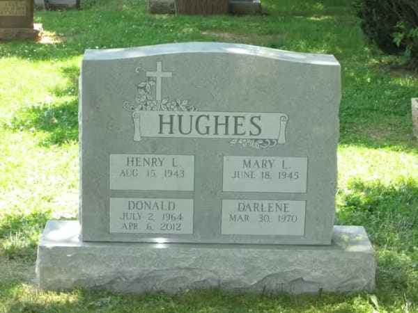 double granite monuments - Hughes