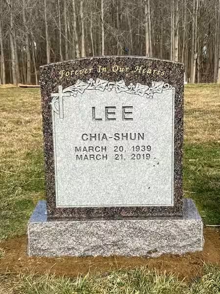 double granite monuments - Lee