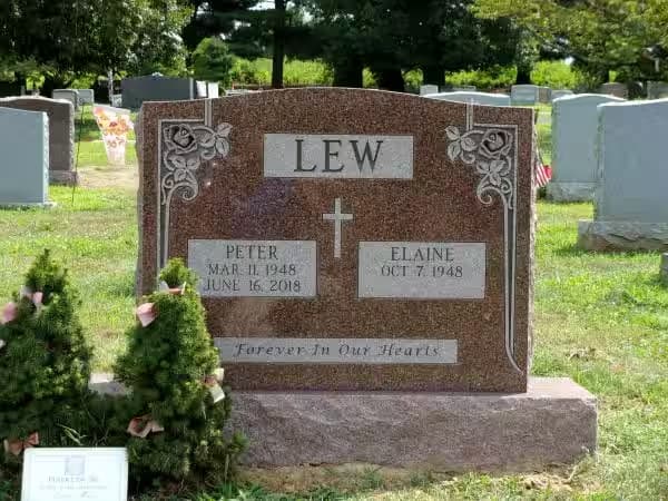double granite monuments - Lew