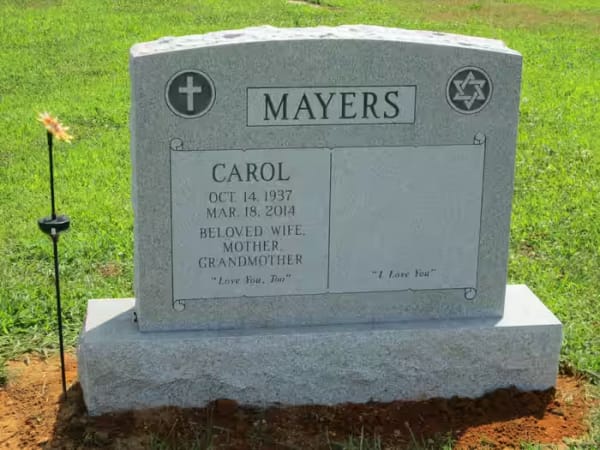 double granite monuments - Mayers