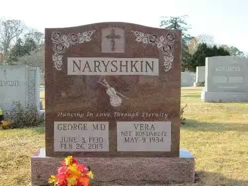 double granite monuments - Naryshkin