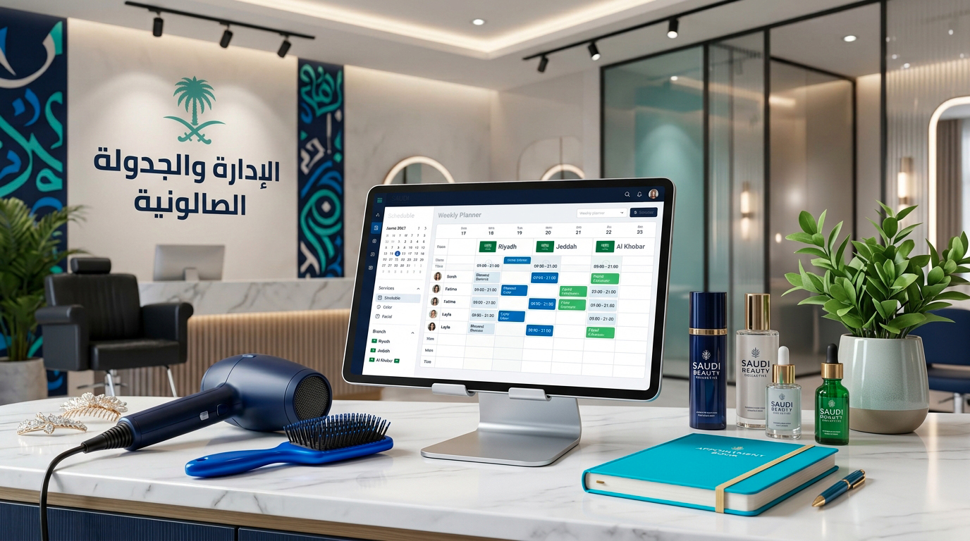 تنظيم مواعيد خبيرات التجميل , إدارة مشغل متعدد الفروع , تنظيم مواعيد خبيرات التجميل